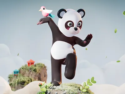 Panda 3d c4d design illustration visual