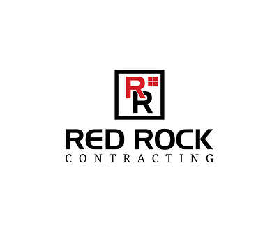 Red Rock Contracting design logo logo design