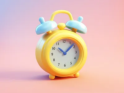 3D Cartoon Clock, 3D Pastel Clock, 3D Cartoon Alarm Clock 3d 3d cartoon alarm clock 3d cartoon clock 3d cartoon logo 3d clock 3d design 3d designer 3d illustration 3d logo 3d pastel clock 3d pastel design alarm clock branding cartoon alarm clock cartoon logo designer fiverr gerdoo graphic design illustration