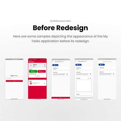 Redesigned the driver assignment application driver app management sistem mobile prototype redesign ui uiux ux