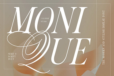 Monique Display Duo Font Logo Font wedding invitation font