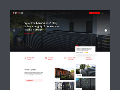 LAMARK.cz redesign roof template theme ui deigner website wordpress