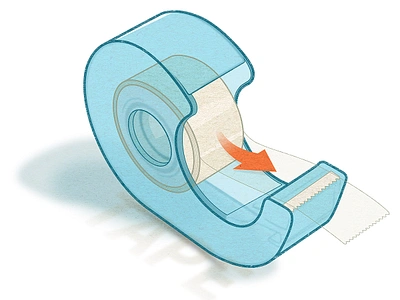 Tape design illustration illustrator technical drawing