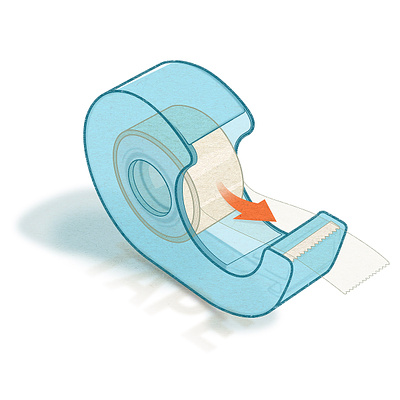 Tape design illustration illustrator technical drawing
