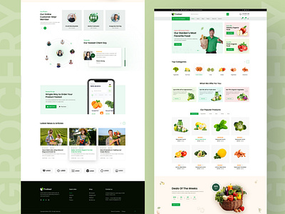 Grocery Shop Website app design clenan e commerce e commerce website design food marketplace food website grocery grocery food website grocery website homepage design landing page design modern design new parketplace online shop organic food website organic website popular design shop website store website website design