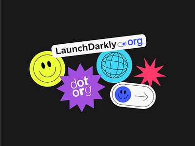 LaunchDarkly.org .org badges branding dotorg foundation logo stickers