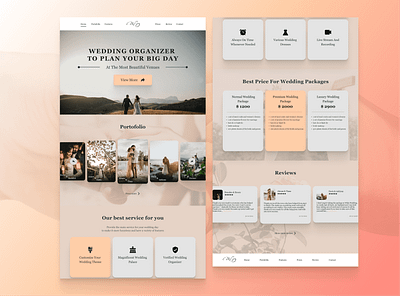 Wedding Organizer Website Design