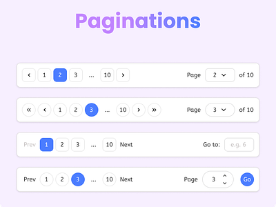 Pagination by faeze moshki on Dribbble