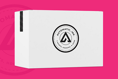 Shipping Box Design | Automatic, Ink. adobe illustrator custom tape graphic design logo packaging design