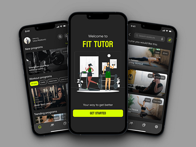 Fit Tutor app ui