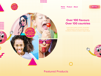 Website design for Chupa Chups branding design graphic design logo motion graphics ui ux