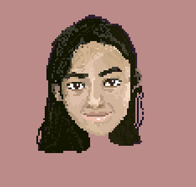 Self-Portrait Pixel Art graphic design illustration pixel art self portrait