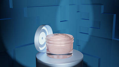 Cosmetic Сream Jar Modeling In Blender 3d product modeling cosmetic cream jar modeling cosmetics product modeling
