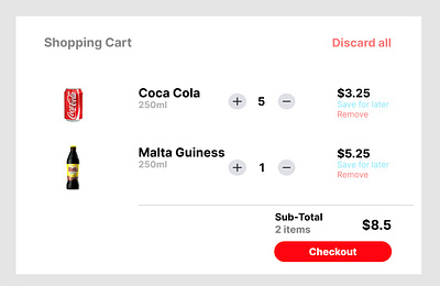 SHOPPING CART dailyui