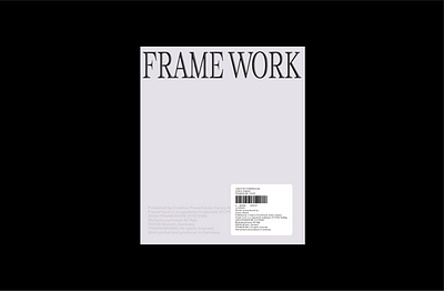 FRAME"WORK Framing System Booklet book design booklet corporate design cover design graphic design illustrator