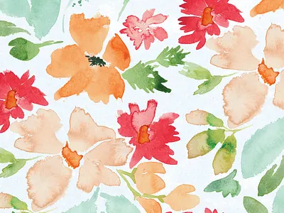 Fall Floral design graphic design illustration surface and pattern design watercolor