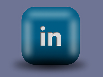 3D Icon Design of Linkedin 3d 3dicon 3dlinkedinicon creativity daily ui design figma icon linkedin logo shots ui ux