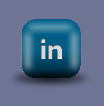 3D Icon Design of Linkedin 3d 3dicon 3dlinkedinicon creativity daily ui design figma icon linkedin logo shots ui ux