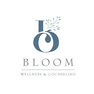 Bloom Wellness + Counseling Identity Branding branding design graphic design illustration
