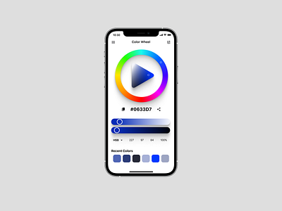 Color Wheel - Day 70 #DailyUIChallenge challenge dailyui dailyuichallenge ui
