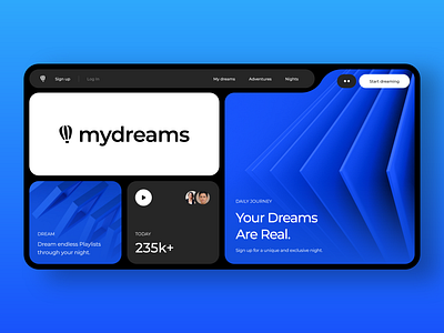 mydreams - web design 2024 clean design designs graphic design ui