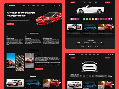 RevolutionaryRides 3d animation car cardesign design figma graphic design illustration red reddesign typography ui uiux uiuxdesign ux website