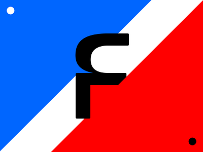 F | Research art direction black blue exploration flag font france letter rd red research typography white writing