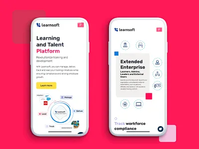 Learnsoft Platform Page branding creativity graphic design web design