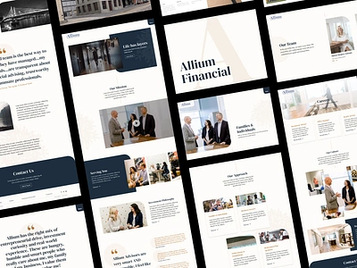 Financial Firm Website agency website boutique website design editorial figma finance website financial minimalist website modern website neutral palette serif type ui uidesign uxdesign web design webflow webflow website