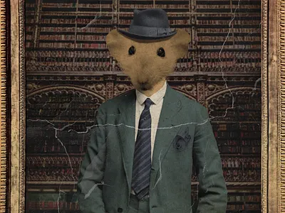 Photo collage - Ratón de biblioteca adobe photoshop collage design graphic design library maggie taylor rat