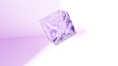 Liquidy Square 3d 3d modelling 3d render 3d shader 3d texturing blender glass texture glossy spring purple