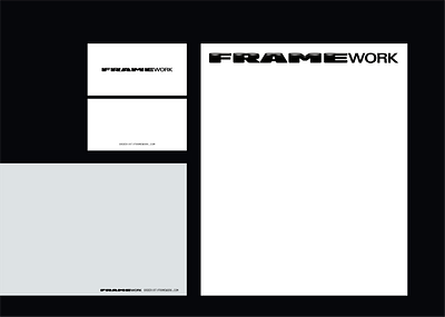 FRAME"WORK Stationary branding graphic design lettering logo stationary typelogo typography
