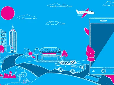 gentle traffic 2d 2d art cartoon design illustration