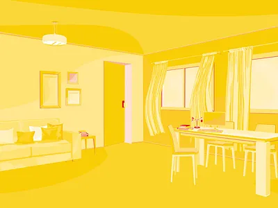Living Room 2d 2d art design illustration vector