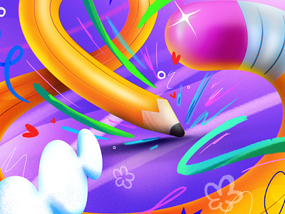 Creativity fun 3dcolor artist designcolor explainer videos fun illustration motion graphics styleframe vector