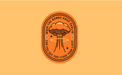 Hypersonic Missiles - Sam Fender (Patch/Badge) adobe badge bomb design fender graphic design illustration illustrator logo missiles music nuclear patch sam typography vector