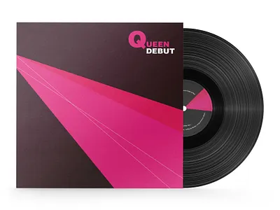QUEEN DEBUT ALBUM REDESIGN album cover design graphic design music redesign typography