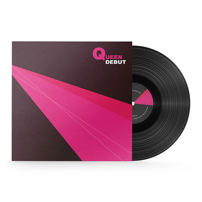 QUEEN DEBUT ALBUM REDESIGN album cover design graphic design music redesign typography