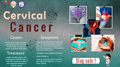 Cervical cancer post ai branding graphic design ilistratour illustration phohotoshop phot ui