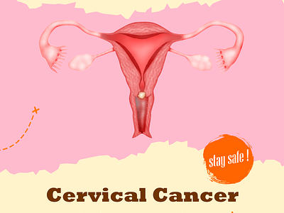 cervical cancer social media post ai branding design graphic design ilistratour illustration phohotoshop