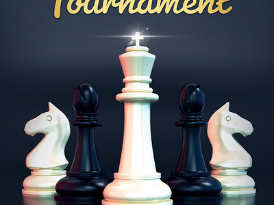 Chess Tournament ad 3d ai branding design graphic design ilistratour illustration pho phohotoshop