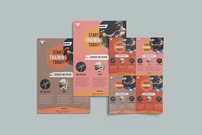 Fitness Flyer Design adobe illustrator adobe photoshop branding creative design fitness flyer flyer graphic design gym flyer gym flyer design social media post stationary visual