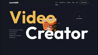 Video Creator animation branding creator design editor graphic design logo minimal motion graphics ui uiux uiuxdesign video video creator video creator ui