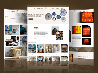 Ceramics and Pottery Website UI Design | Landing Page animation branding design figma graphic design logo ui uiux