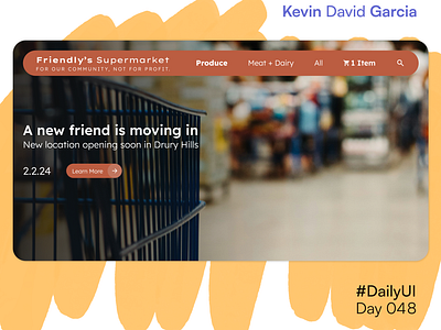 #DailyUI Day 48: Coming Soon coming soon dailyui grocery landing page