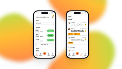 MangoErrands - Mobile App for Vendors app figma ios mobile ui