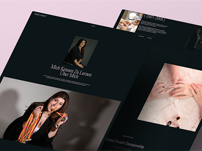 Studio Amelie - About page about page design ui ux web design