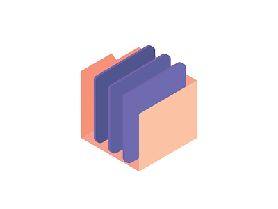 File Folder | 3D - Simple - Clean 3d balance branding clean face file files foder gradient icon modern organization style