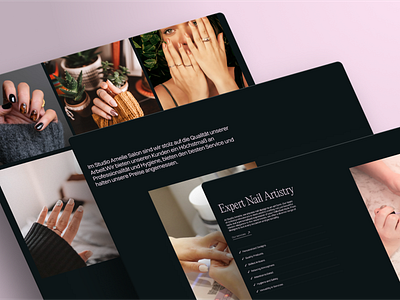 Studio Amelie - Complete Redesign about page design homepage services page ui user interface ux web design