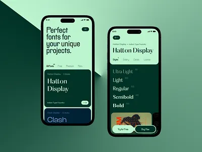FontFolio- Curated fonts bold ui colourful ui design fonts freelancer ios ui landing page landing page design minimal ui mobile app ui modern ui product design typography ui ui design ui designer ui trend ui ux web website design